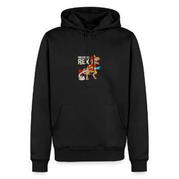 Feuerwehrmann Feuerwehr - Männer Premium Bio Hoodie - Schwarz - Vorne - Nico (187cm)