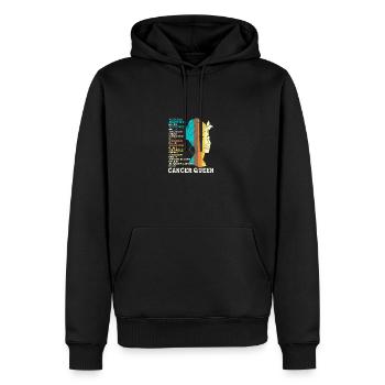 Sternzeichen Krebs - Männer Premium Bio Hoodie - Schwarz - Vorne - Nico (187cm)