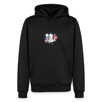 Longboard Longboarder Longboarding - Männer Premium Bio Hoodie - Schwarz - Vorne - Nico (187cm)