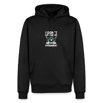 Crunchy Mama - Männer Premium Bio Hoodie - Schwarz - Vorne - Nico (187cm)