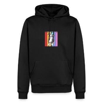 Boston Terrier - Männer Premium Bio Hoodie - Schwarz - Vorne - Nico (187cm)