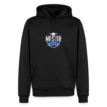 Master 2024 Master's Degree Graduation Graduate - Men’s Premium Organic Hoodie - black - Front - Nico (187cm)