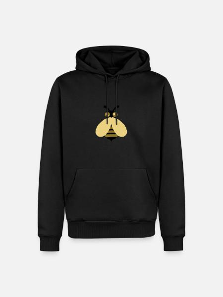 Bee - Men’s Premium Organic Hoodie - black