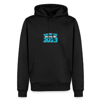 Bachelor 2023 Abschluss Promotion Sponsion - Männer Premium Bio Hoodie - Schwarz - Vorne - Nico (187cm)