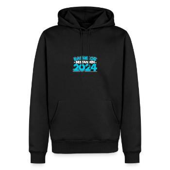Bachelor 2024 Bachelorabschluss Absolvent Sponsion - Männer Premium Bio Hoodie - Schwarz - Vorne - Nico (187cm)