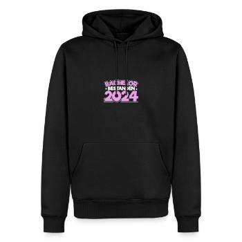 Bachelor 2024 Bachelorabschluss Absolvent Sponsion - Männer Premium Bio Hoodie - Schwarz - Vorne - Nico (187cm)