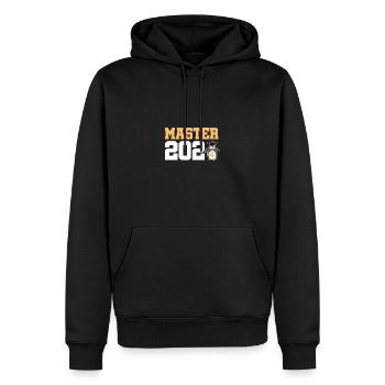 Master 2024 Master's Degree Graduation Graduation - Men’s Premium Organic Hoodie - black - Front - Nico (187cm)