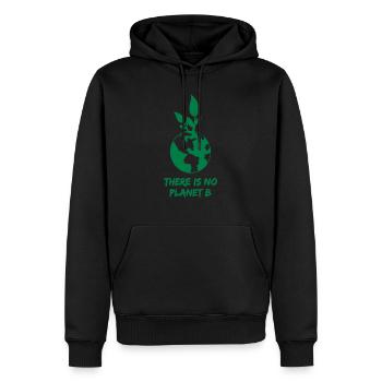 no planet b - Men’s Premium Organic Hoodie - black - Front - Nico (187cm)