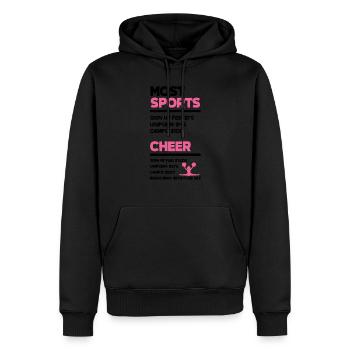 Most Sports Cheer Cheerleading Cheerdance Cheerlea - Männer Premium Bio Hoodie - Schwarz - Vorne - Nico (187cm)