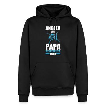 Fisch Fischer Angler angeln Geschenk - Männer Premium Bio Hoodie - Schwarz - Vorne - Nico (187cm)