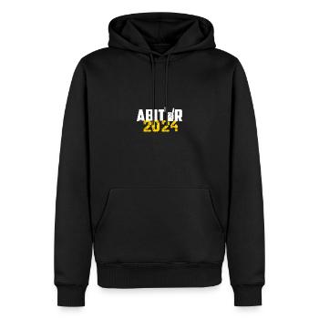 Abitur 2024 Abireise Abifeier Abifahrt Abiturient - Männer Premium Bio Hoodie - Schwarz - Vorne - Nico (187cm)