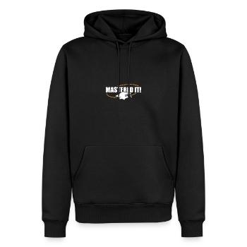 Master 2024 Masterabschluss Sponsion Promotion - Männer Premium Bio Hoodie - Schwarz - Vorne - Nico (187cm)
