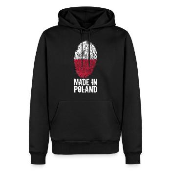 Made in Poland / Made in Poland Polska - Sweat à capuche Premium bio Homme - noir - Devant - Nico (187cm)