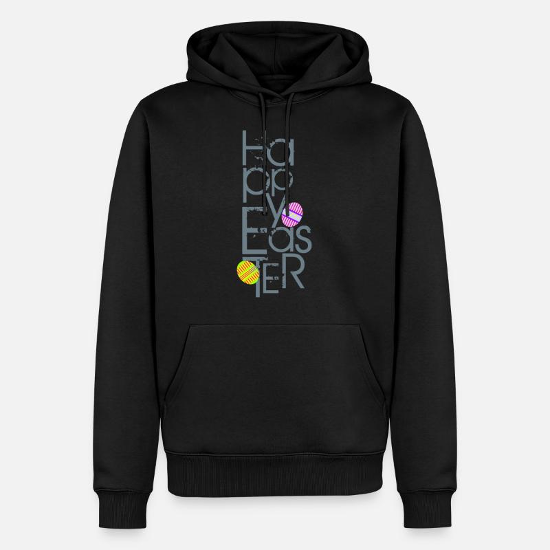Joyeuses Pâques - Sweat à capuche Premium bio Homme - noir
