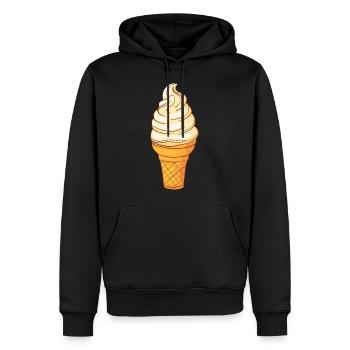 Softeis Eis Speiseeis Eiskrem Eiscreme Kugeleis - Männer Premium Bio Hoodie - Schwarz - Vorne - Nico (187cm)
