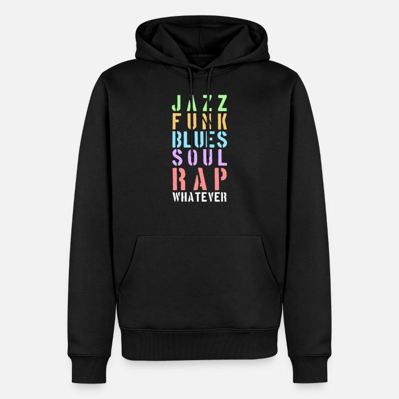 Whatever the music... - Männer Premium Bio Hoodie - Schwarz