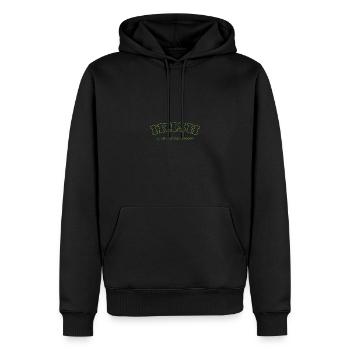 St Patrick's Day Funny Irish Drinking Team - Sweat à capuche Premium bio Homme - noir - Devant - Nico (187cm)