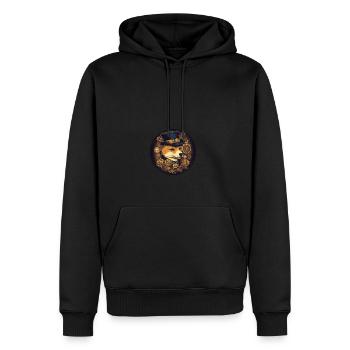 Engrenages et cylindres Steam Punk pour chien - Sweat à capuche Premium bio Homme - noir - Devant - Nico (187cm)
