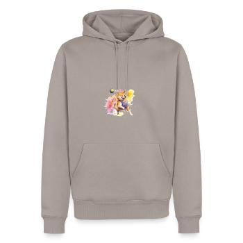 japanisch Hund Shiba Inu Sport Spiel Ball - Männer Premium Bio Hoodie - Taupe - Vorne - Nico (187cm)