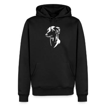 Italian wind chime head "Black Edition" - Men’s Premium Organic Hoodie - black - Front - Nico (187cm)