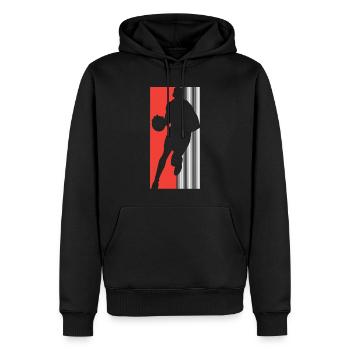 Basketball Basketballer - Männer Premium Bio Hoodie - Schwarz - Vorne - Nico (187cm)