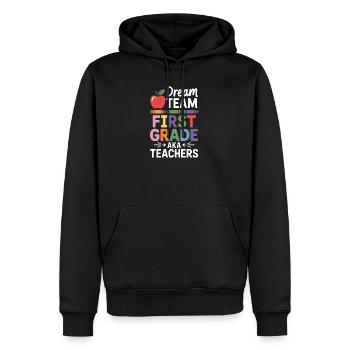 Les enseignants de première année de Dream Team retournent à l'école - Sweat à capuche Premium bio Homme - noir - Devant - Nico (187cm)