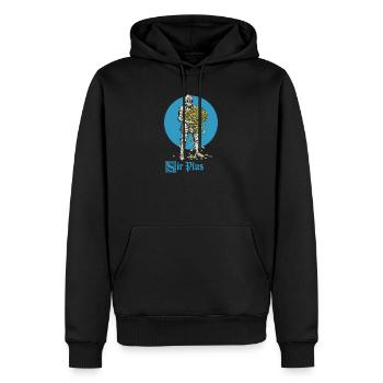 Sir Plus Knight Funny Renaissance Faire Men LARP - Männer Premium Bio Hoodie - Schwarz - Vorne - Nico (187cm)