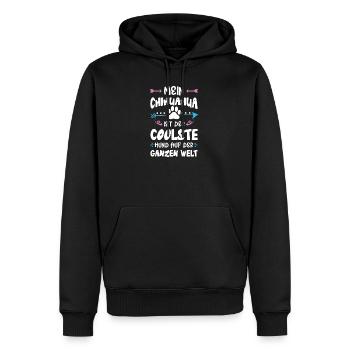 chihuahua hund spruch - Männer Premium Bio Hoodie - Schwarz - Vorne - Nico (187cm)