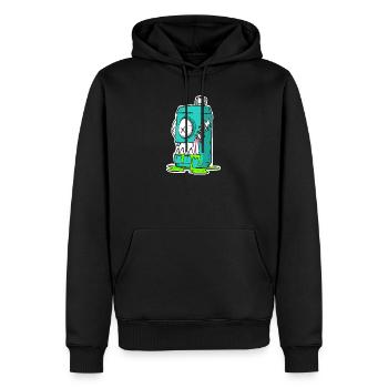Monster Dose Cartoon Comic - Männer Premium Bio Hoodie - Schwarz - Vorne - Nico (187cm)