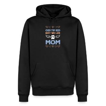 Rottweiler Mama Zertifiziert - Männer Premium Bio Hoodie - Schwarz - Vorne - Nico (187cm)
