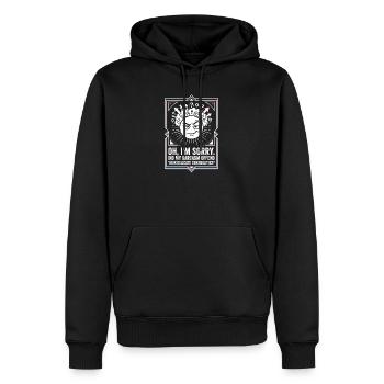 Sarcasme du Soleil : Désolé, je ne me suis pas excusé - Sweat à capuche Premium bio Homme - noir - Devant - Nico (187cm)