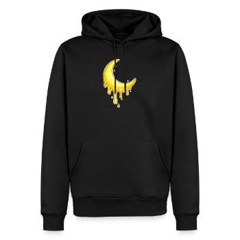 Goldener Mond Tropfen - Männer Premium Bio Hoodie - Schwarz - Vorne - Nico (187cm)