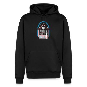 10 Jahre Netball Jubiläum Netballspieler Jubi - Männer Premium Bio Hoodie - Schwarz - Vorne - Nico (187cm)