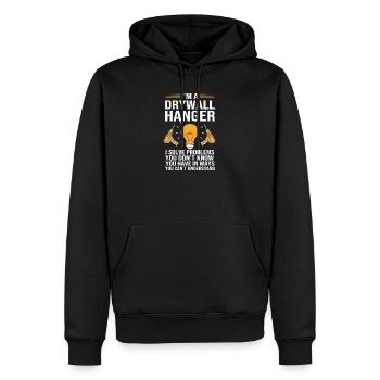 Baustelle Trockenbau Montage Monteur - Männer Premium Bio Hoodie - Schwarz - Vorne - Nico (187cm)