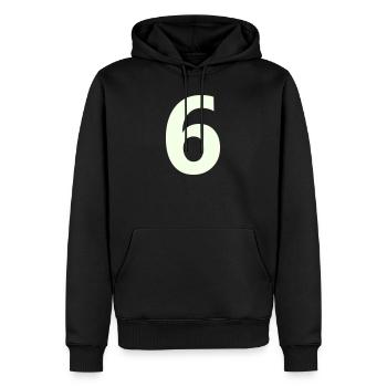 6- - Sweat à capuche Premium bio Homme - noir - Devant - Nico (187cm)