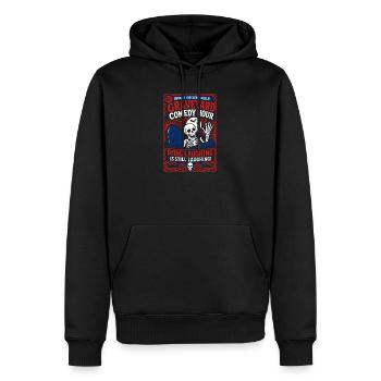 Graveyard Comedy Hour Skelett Humor - Männer Premium Bio Hoodie - Schwarz - Vorne - Nico (187cm)