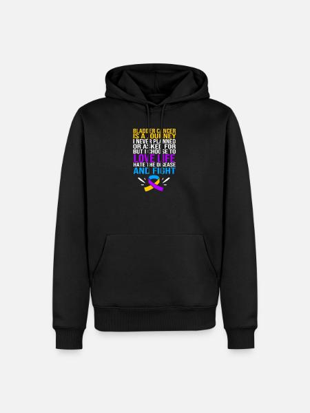 Blasenkrebs Krebs Blase - Männer Premium Bio Hoodie - Schwarz