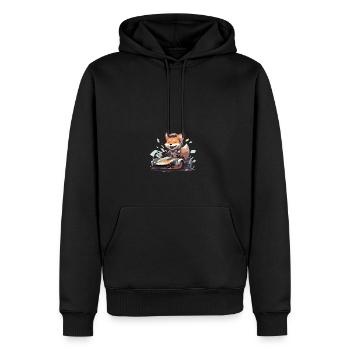 japanisch Hund Shiba Inu Auto Rennsport Rennfahrer - Männer Premium Bio Hoodie - Schwarz - Vorne - Nico (187cm)