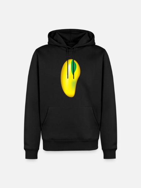 I love mango fruit - Men’s Premium Organic Hoodie - black