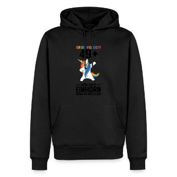 Geburtstag Geburtstagfeier fünfzig Jahre alt Gesch - Männer Premium Bio Hoodie - Schwarz - Vorne - Nico (187cm)