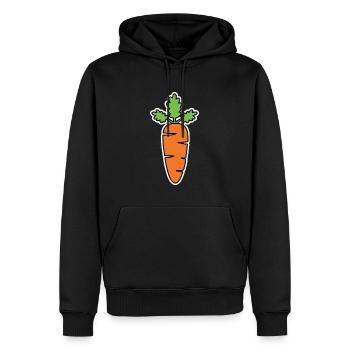 Gemüse Kostüm Karneval Mohrrübe Verkleidung Möhre - Männer Premium Bio Hoodie - Schwarz - Vorne - Nico (187cm)