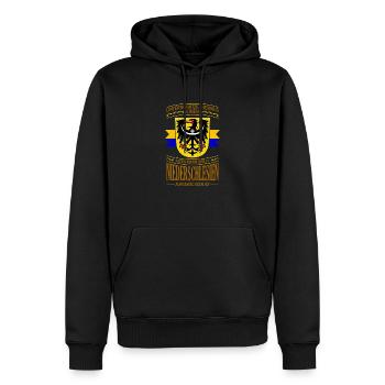 Schlesien Breslau Herkunft Provinz Region - Männer Premium Bio Hoodie - Schwarz - Vorne - Nico (187cm)
