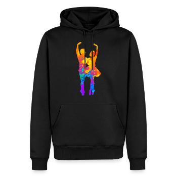Tanzen Paartanz Tänzer Ballett Balerina Geschenk - Männer Premium Bio Hoodie - Schwarz - Vorne - Nico (187cm)