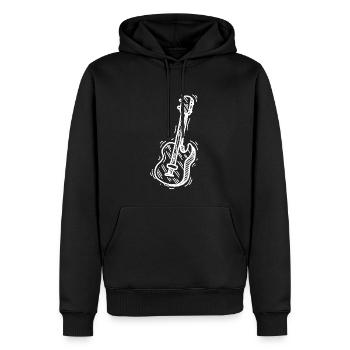 Gitarrist Gitarrist Musiker Gitarre - Männer Premium Bio Hoodie - Schwarz - Vorne - Nico (187cm)