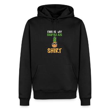 Pineapple - Men’s Premium Organic Hoodie - black - Front - Nico (187cm)