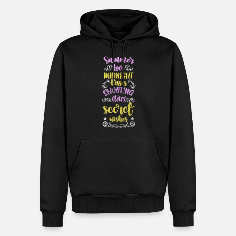 Ciel étoilé rêve astérisque - Sweat à capuche Premium bio Homme - noir