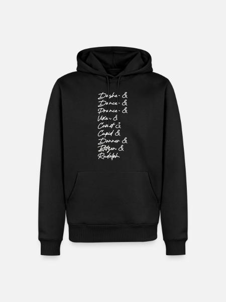 Reindeer | Rudolph, St. Nicholas, Christmas, Party - Men’s Premium Organic Hoodie - black