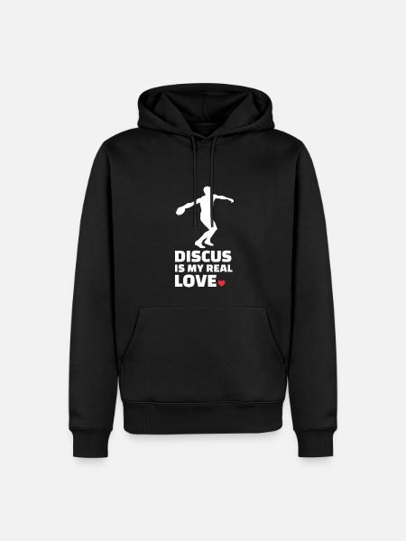 Discus - Men’s Premium Organic Hoodie - black