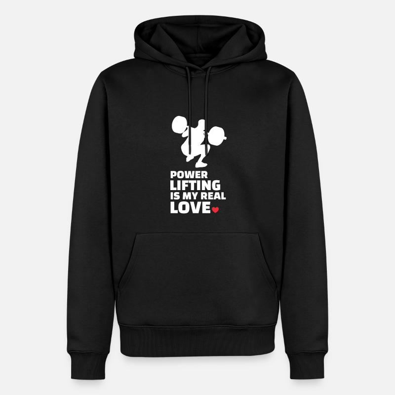 J’adore la dynamophilie - Sweat à capuche Premium bio Homme - noir