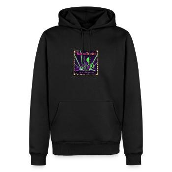 Techno Tourist Alien DJ Rave EDM Festival Outfit - Männer Premium Bio Hoodie - Schwarz - Vorne - Nico (187cm)